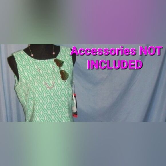 📦 Mario Serrani retro print A-line dress accessories NOT INCLUDED NWT - Picture 4 of 8